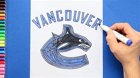 how to draw canucks logo.